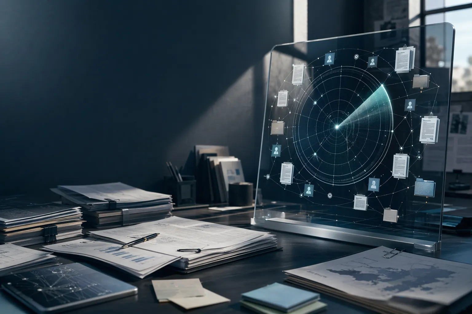 Aperçu de l'interface AOF Radar